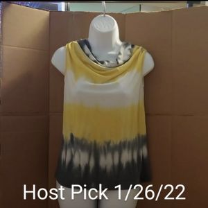HP Women's Laura Ashley Yellow, Gray, & White Tank, PS